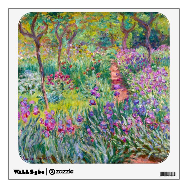 Claude Monet - The Iris Garden at Giverny Wall Decal (Front)
