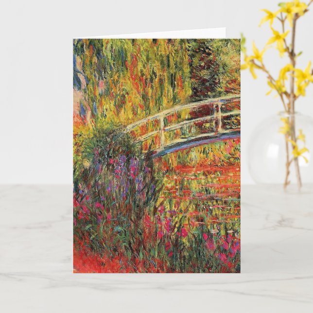 Claude Monet, The Japanese Bridge, Card (Yellow Flower)
