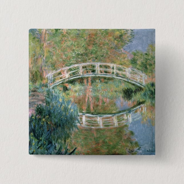 Claude Monet | The Japanese Bridge, Giverny Button (Front)