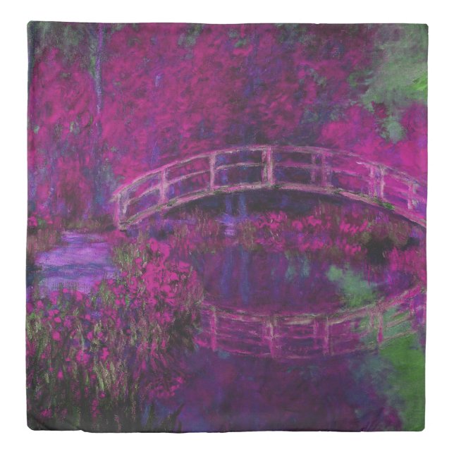 Claude Monet The Japanese Bridge purple Duvet Cover (Front)