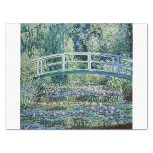 Claude Monet  The Japanese Bridge The Water_Lily Tissue Paper
