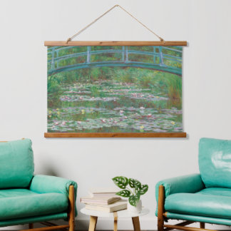 Claude Monet The Japanese Foot Bridge Old Art Hanging Tapestry