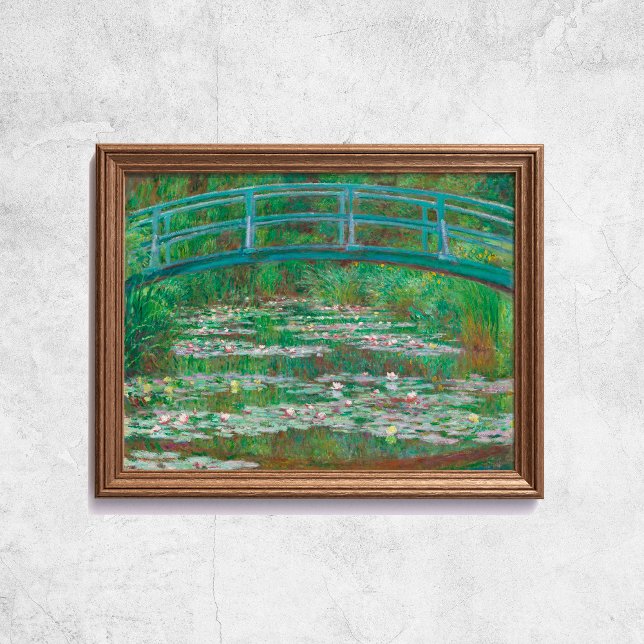 Claude Monet The Japanese Foot Bridge Old Art Poster (Claude Monet The Japanese Foot Bridge Old Art Poster
)