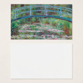 Claude Monet The Japanese Footbridge (Front & Back)