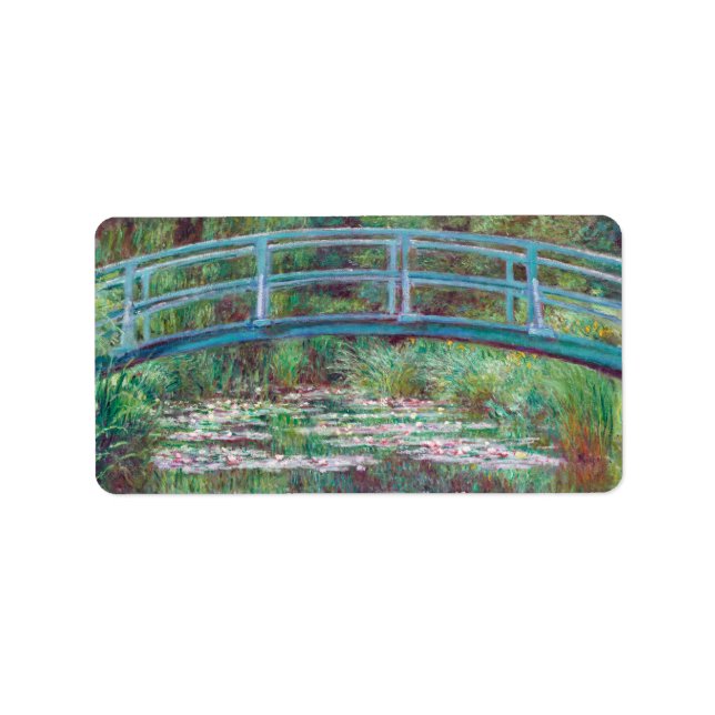 Claude Monet The Japanese Footbridge Label (Front)