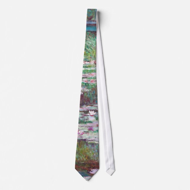 Claude Monet The Japanese Footbridge Neck Tie (Front)