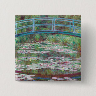 Claude Monet The Japanese Footbridge Pinback Button