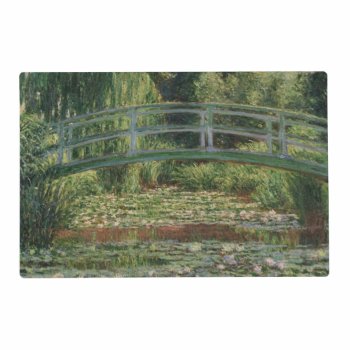 Claude Monet - The Japanese Footbridge Placemat by masterpiece_museum at Zazzle