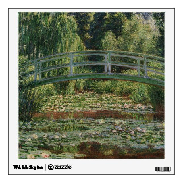 Claude Monet - The Japanese Footbridge Wall Sticker (Front)
