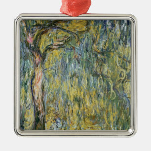 Claude Monet The Large Willow at Giverny, 1918 Metal Ornament