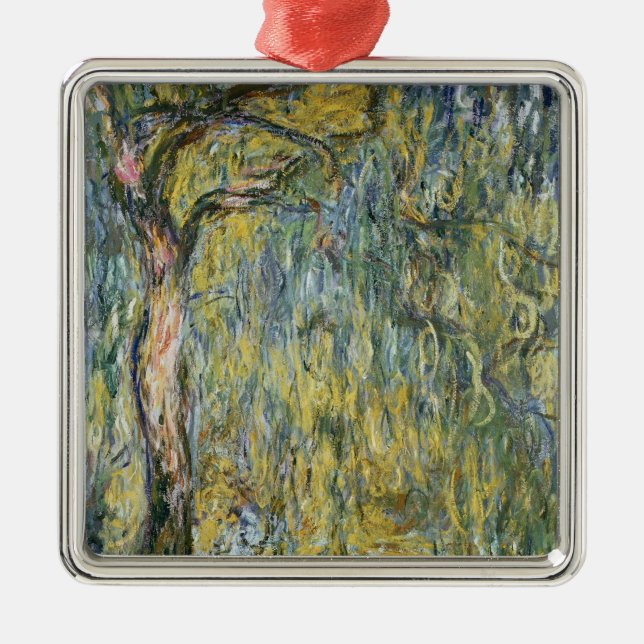 Claude Monet | The Large Willow at Giverny, 1918 Metal Ornament (Front)