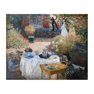 Claude Monet - The Luncheon, decorative panel Acrylic Print