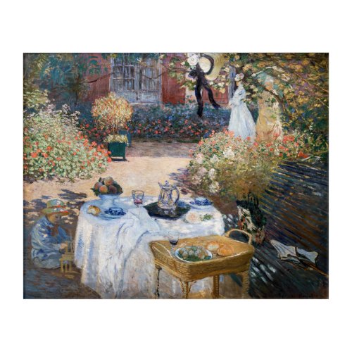 Claude Monet _ The Luncheon decorative panel Acrylic Print