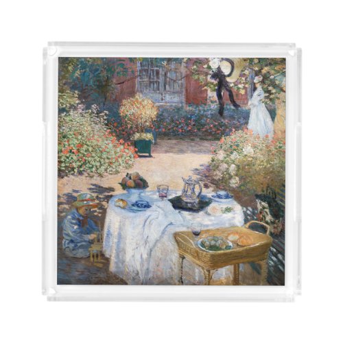 Claude Monet _ The Luncheon decorative panel Acrylic Tray