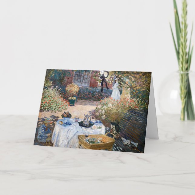 Claude Monet - The Luncheon, decorative panel Card (Front)