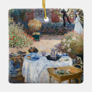 Claude Monet - The Luncheon, decorative panel Ceramic Ornament