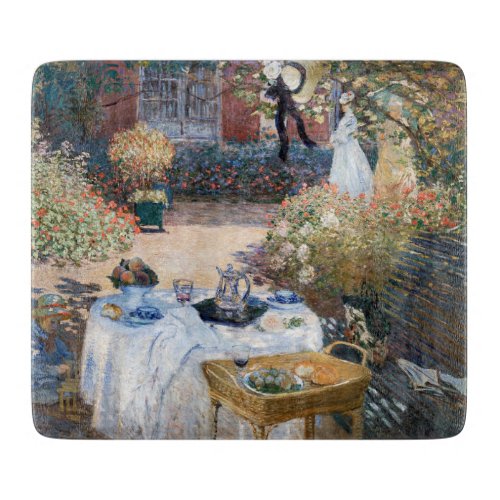 Claude Monet _ The Luncheon decorative panel Cutting Board