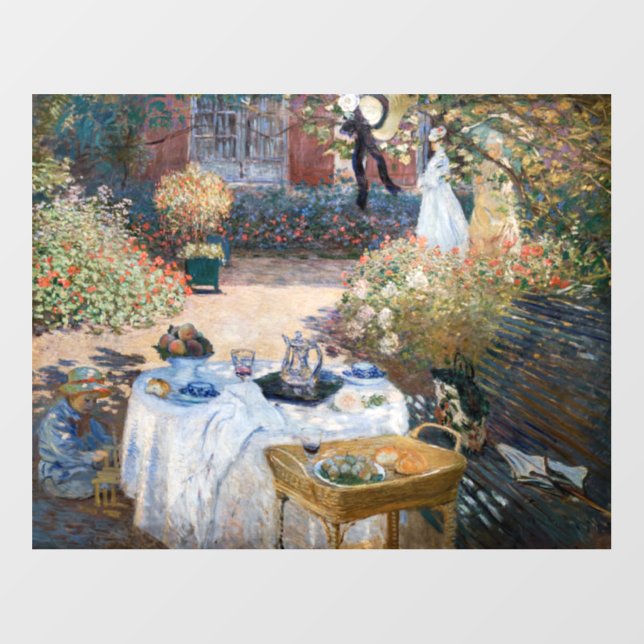 Claude Monet - The Luncheon, decorative panel Floor Decals (Front)