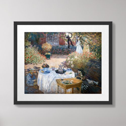 Claude Monet _ The Luncheon decorative panel Framed Art
