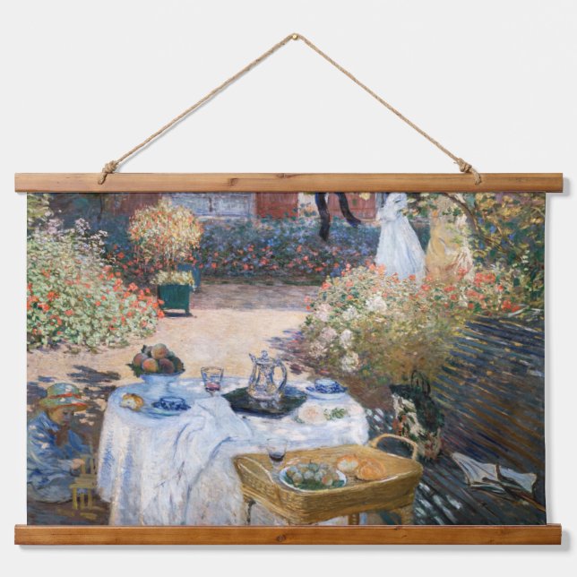Claude Monet - The Luncheon, decorative panel Hanging Tapestry (Front)