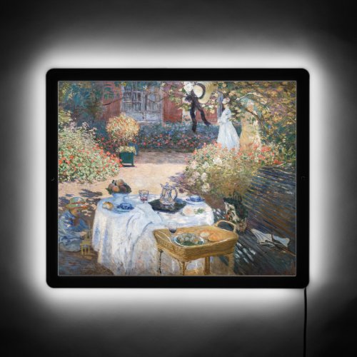 Claude Monet _ The Luncheon decorative panel LED Sign