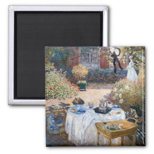 Claude Monet _ The Luncheon decorative panel Magnet
