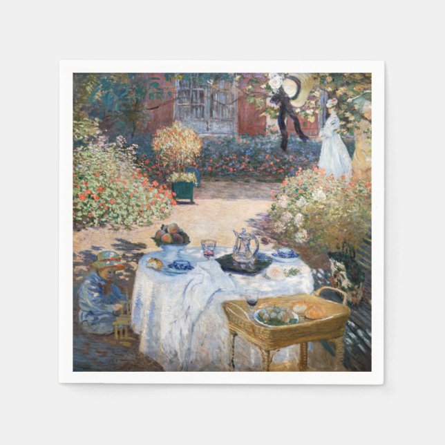 Claude Monet - The Luncheon, decorative panel Napkins (Front)