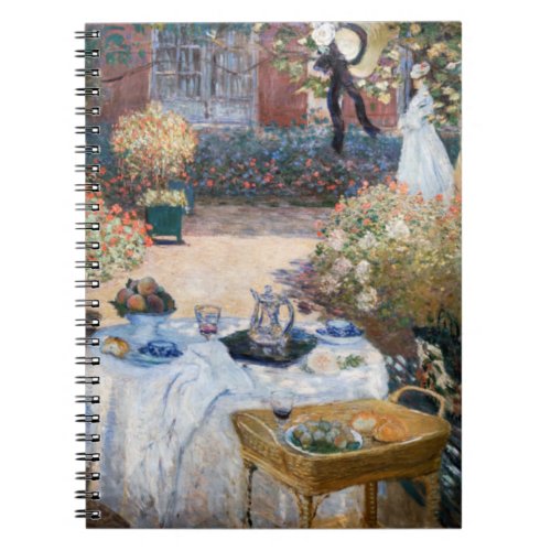 Claude Monet _ The Luncheon decorative panel Notebook