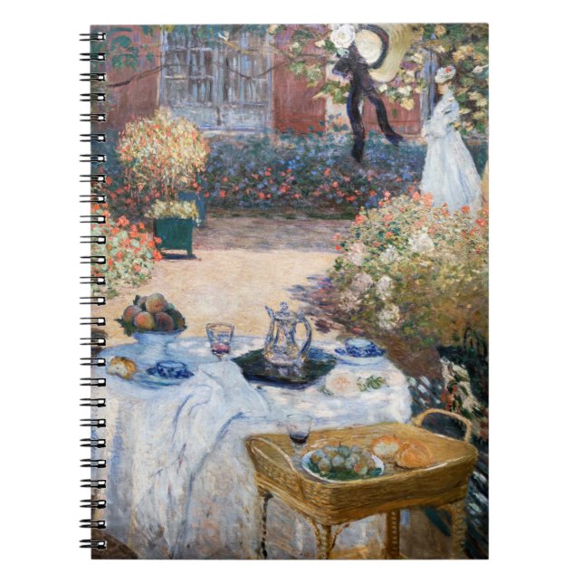 Claude Monet - The Luncheon, decorative panel Notebook (Front)