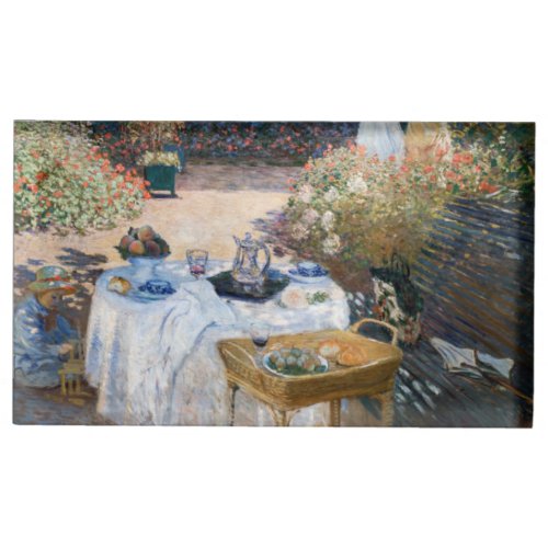 Claude Monet _ The Luncheon decorative panel Place Card Holder