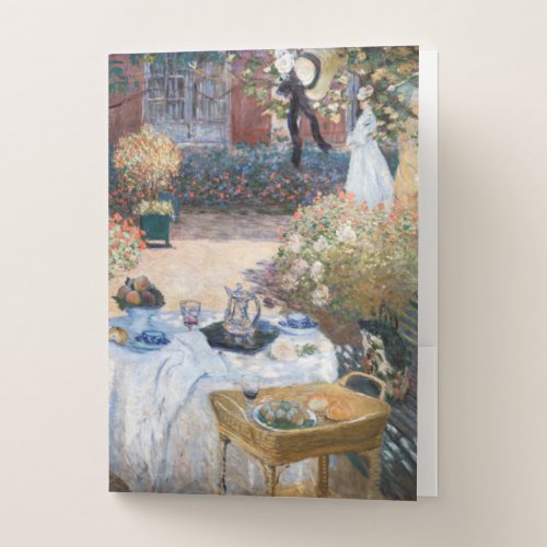Claude Monet _ The Luncheon decorative panel Pocket Folder