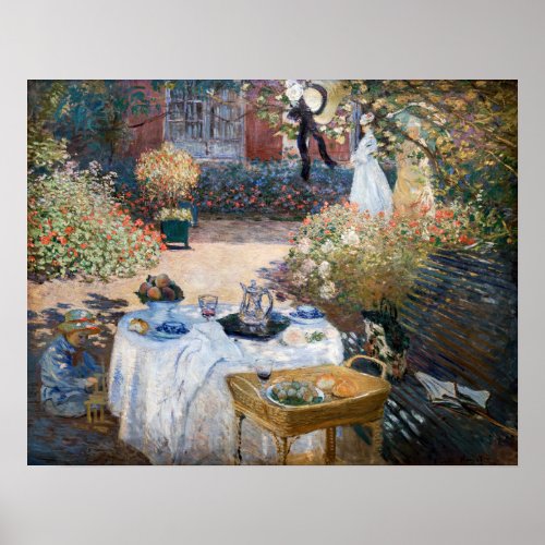 Claude Monet _ The Luncheon decorative panel Poster