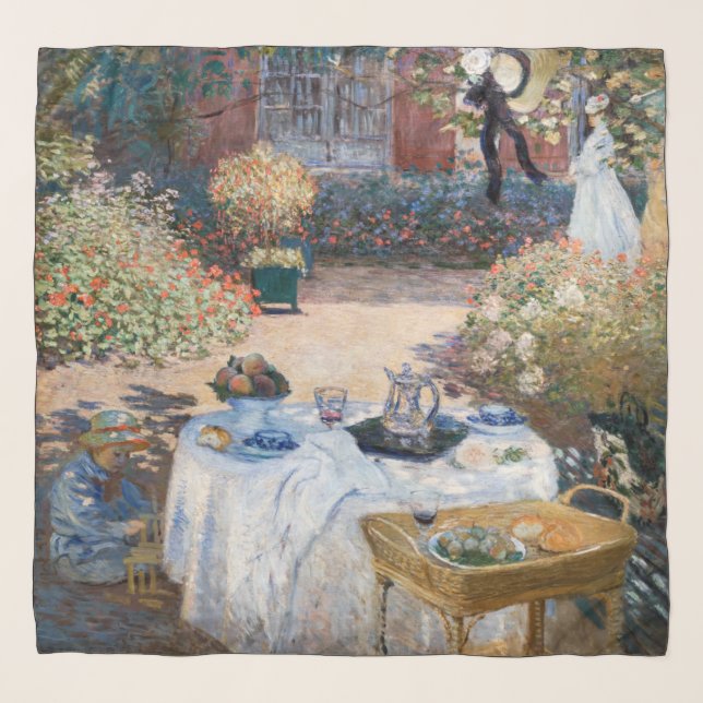 Claude Monet - The Luncheon, decorative panel Scarf (Front)
