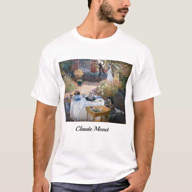 Claude Monet The Luncheon decorative panel T Shirt Zazzle