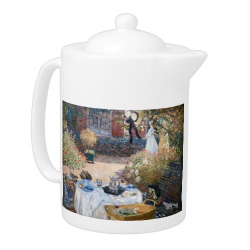 Claude Monet _ The Luncheon decorative panel Teapot