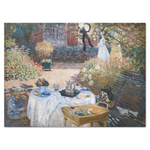 Claude Monet _ The Luncheon decorative panel Tissue Paper