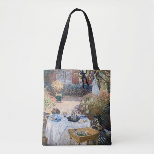 Claude Monet _ The Luncheon decorative panel Tote Bag
