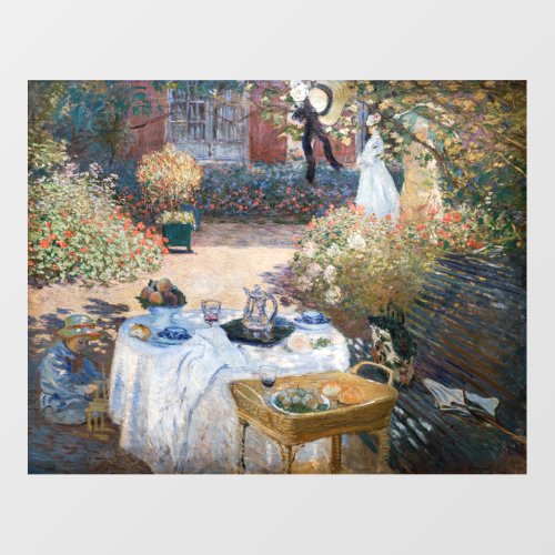 Claude Monet _ The Luncheon decorative panel Wall Decal