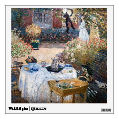 Claude Monet _ The Luncheon decorative panel Wall Decal