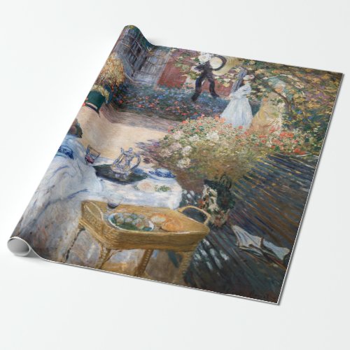 Claude Monet _ The Luncheon decorative panel Wrapping Paper