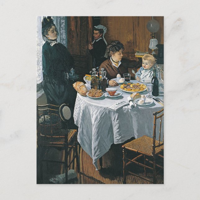 Claude Monet - The Luncheon Painting Postcard (Front)