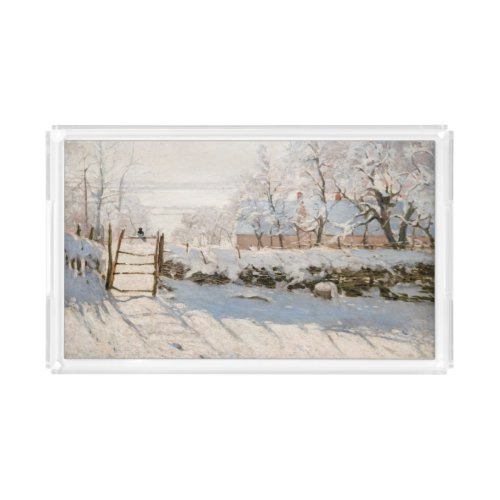 Claude Monet _ The Magpie Acrylic Tray