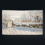 Claude Monet - The Magpie Banner<br><div class="desc">The Magpie / La Pie - Claude Monet,  Oil on Canvas, 1868-1869</div>