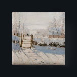 Claude Monet - The Magpie Button<br><div class="desc">The Magpie / La Pie - Claude Monet, Oil on Canvas, 1868-1869</div>