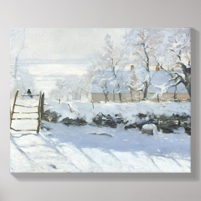 Claude Monet "The Magpie"  Canvas Photo Tile (Front Set)
