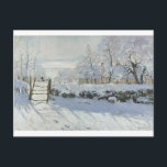 Claude Monet - The Magpie Classic painting Postcard<br><div class="desc">Claude Monet - The Magpie Classic painting</div>