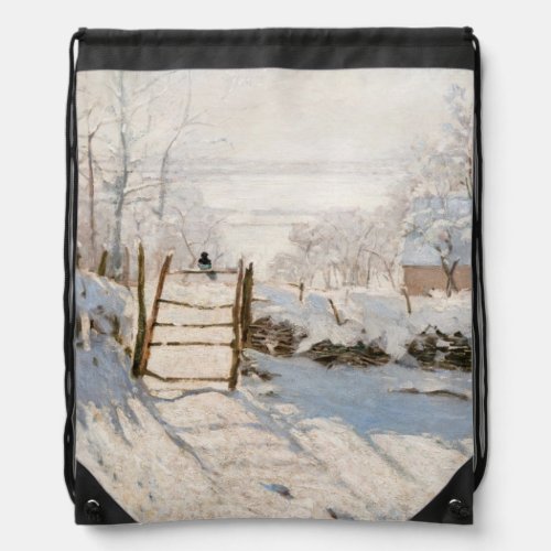 Claude Monet _ The Magpie Drawstring Bag