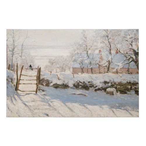 Claude Monet _ The Magpie Faux Canvas Print