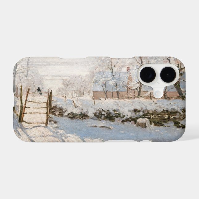Claude Monet - The Magpie Iphone Case (Back Horizontal)