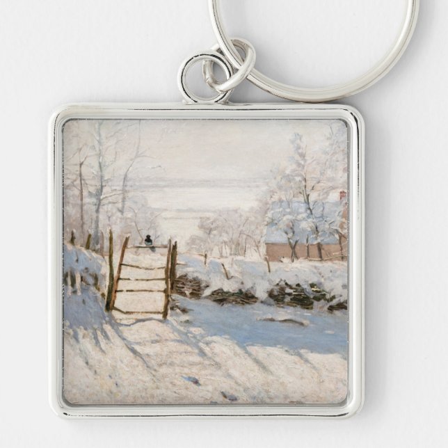 Claude Monet - The Magpie Keychain (Front)